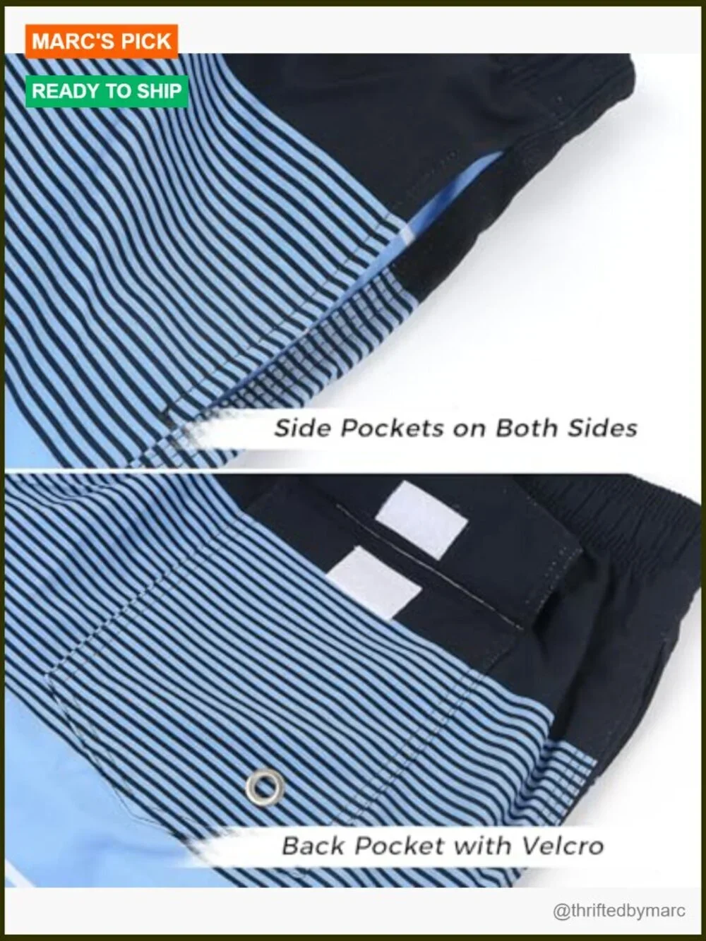 Men's Quick Dry Swim Trunks Board Shorts with Mesh Lining 9